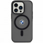 BMW BMHMP14MDSLK Signature MagSafe cietais apvalks, paredzēts Apple iPhone 14 Plus / 15 Plus, melns