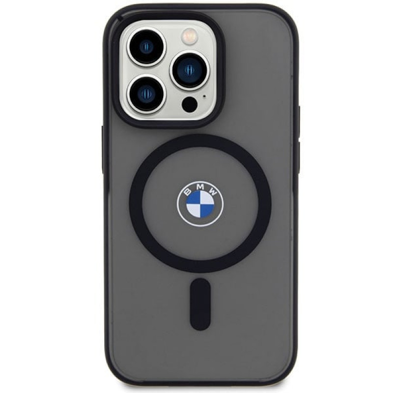 BMW BMHMP14LDSLK Signature MagSafe cietais apvalks, paredzēts Apple iPhone 14 Pro, melns