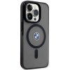 BMW BMHMP14LDSLK Signature MagSafe cietais apvalks, paredzēts Apple iPhone 14 Pro, melns