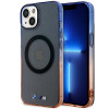BMW BMHMP14MHTGE Gradient Bumper MagSafe cietais apvalks, paredzēts Apple iPhone 14 Plus / 15 Plus, pelēks