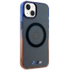 BMW BMHMP14MHTGE Gradient Bumper MagSafe cietais apvalks, paredzēts Apple iPhone 14 Plus / 15 Plus, pelēks