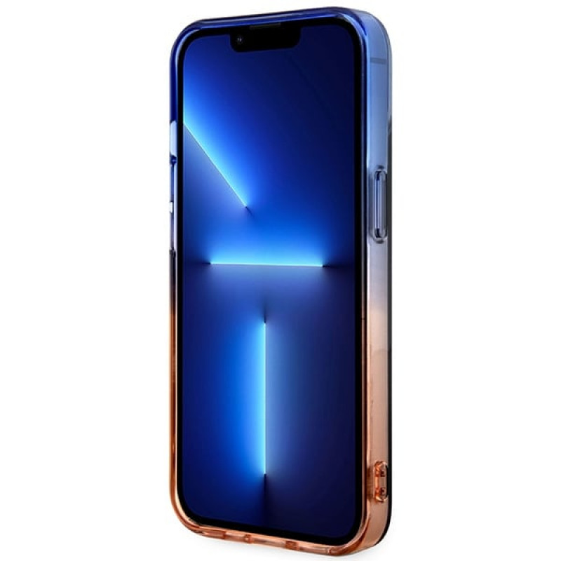 BMW BMHMP14MHTGE Gradient Bumper MagSafe cietais apvalks, paredzēts Apple iPhone 14 Plus / 15 Plus, pelēks