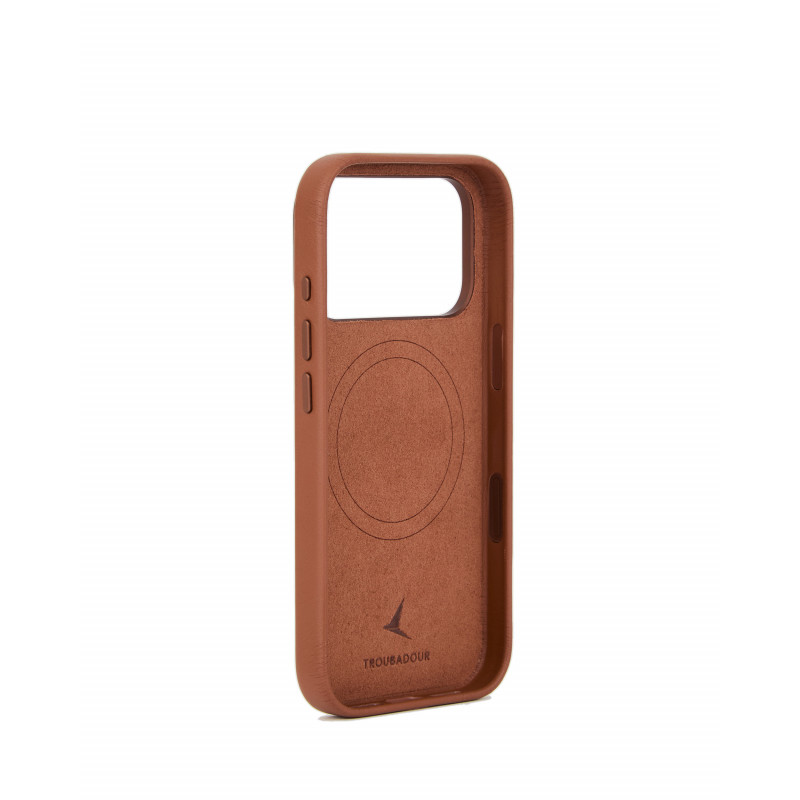 Mujjo Troubadour ādas vāciņš Apple iPhone 18 Pro / 17 Pro, MagSafe, gaiši brūns