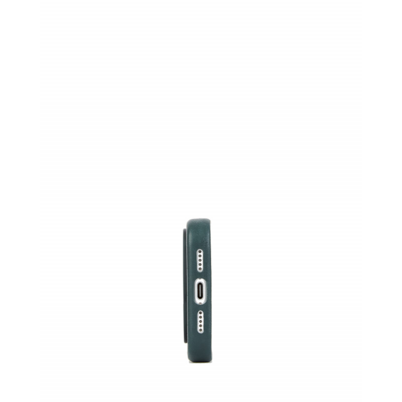 Mujjo Troubadour ādas vāciņš Apple iPhone 18 Pro / 17 Pro, MagSafe, obsidiāna zaļš