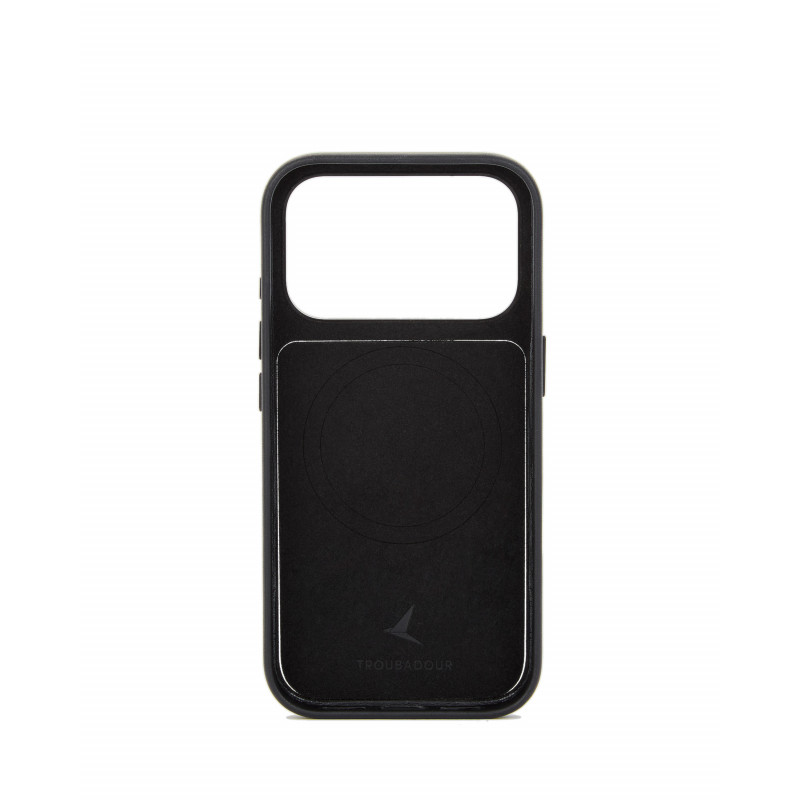 Mujjo Troubadour Modular ādas vāciņš Apple iPhone 18 Pro / 17 Pro, MagSafe, melns