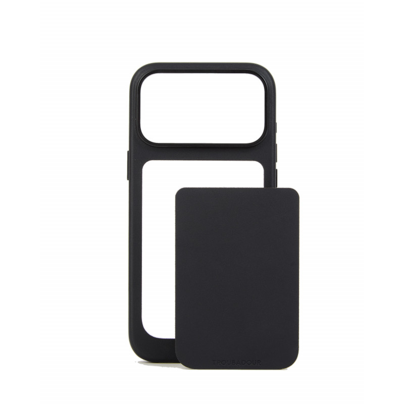 Mujjo Troubadour Modular Leather Case ādas futrālis Apple iPhone 18 Pro Max / 17 Pro Max, MagSafe, melns