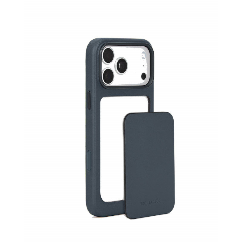 Mujjo Troubadour Modular Leather Case ādas futrālis Apple iPhone 18 Pro Max / 17 Pro Max, MagSafe, bazalta krāsā