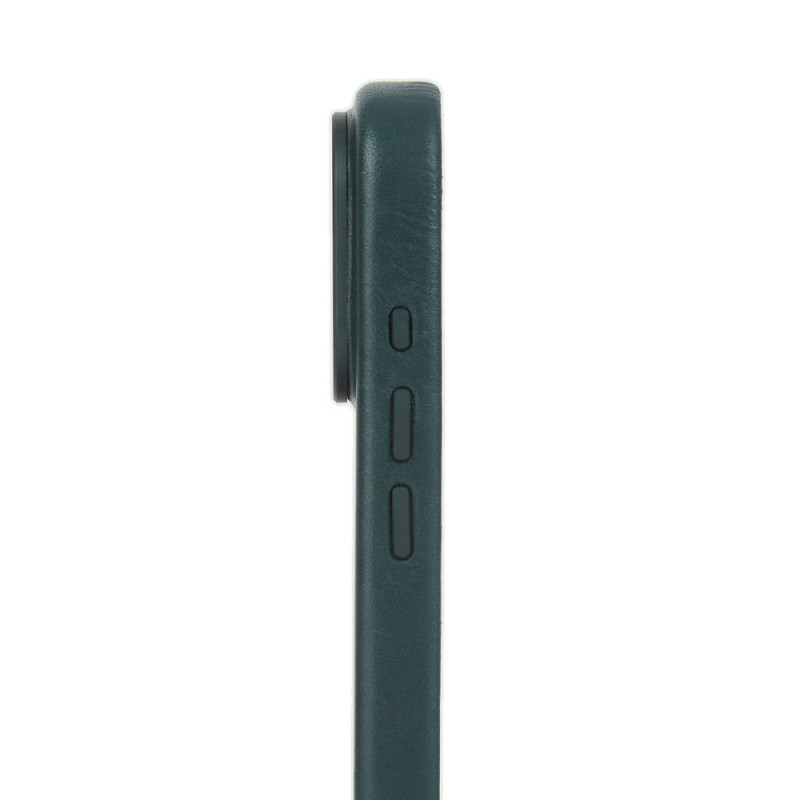 Mujjo Troubadour Modular Leather Case ādas futrālis Apple iPhone 18 Pro Max / 17 Pro Max, MagSafe, obsidiāna zaļš