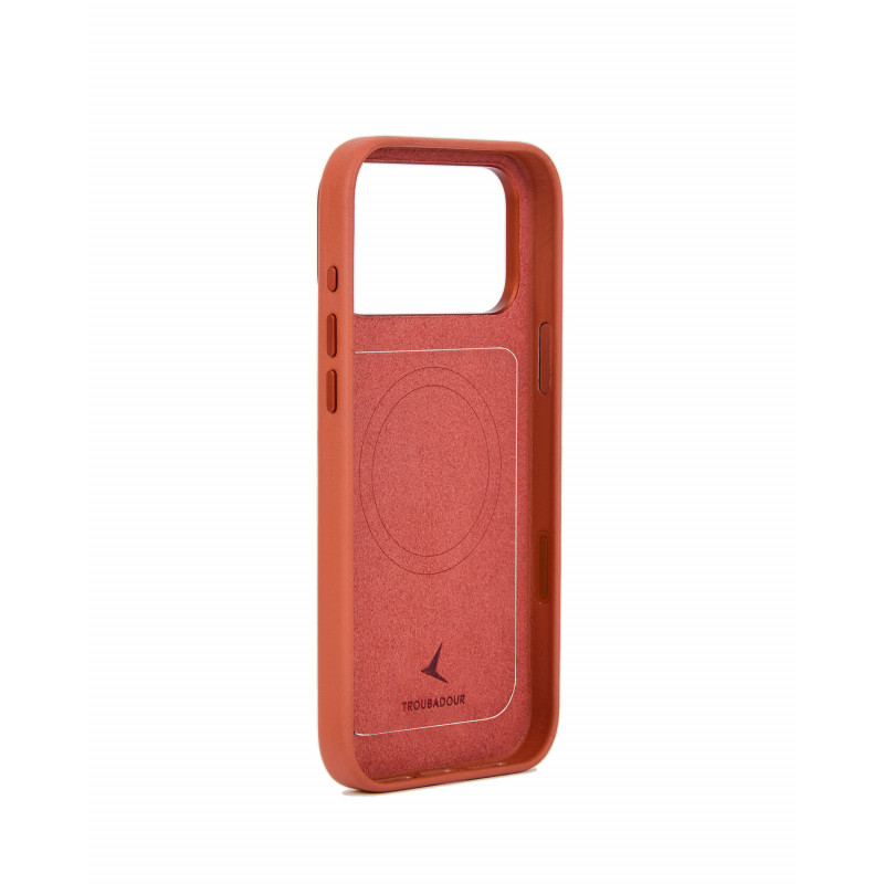 Mujjo Troubadour Modular Leather Case ādas futrālis Apple iPhone 18 Pro Max / 17 Pro Max, MagSafe, terakotas krāsā