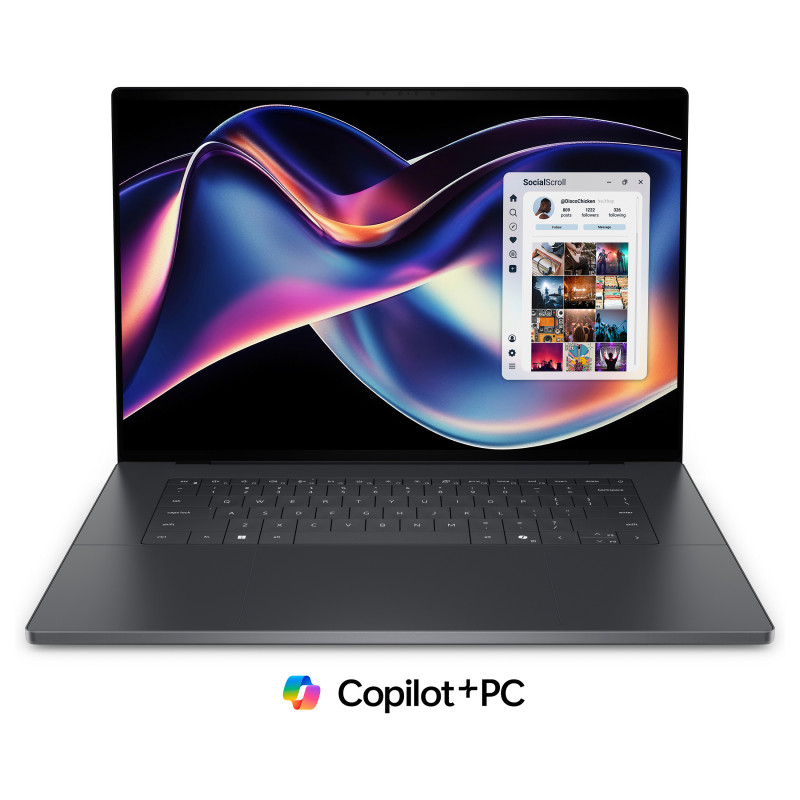 Dell XPS 16 DA16260-945YK 16 collu skārienekrāna portatīvais dators, Intel Core Ultra X9 388H, 32 GB RAM, 1 TB SSD, Windows 11 Home, grafīta krāsā