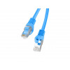 Lanberg PCF6-10CC-0050-B Cat6 F/UTP komutācijas kabelis, 0,5 m, zils