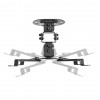 Maclean MC-200 B projektora griestu stiprinājums, 54–320 mm, līdz 13,5 kg, melns