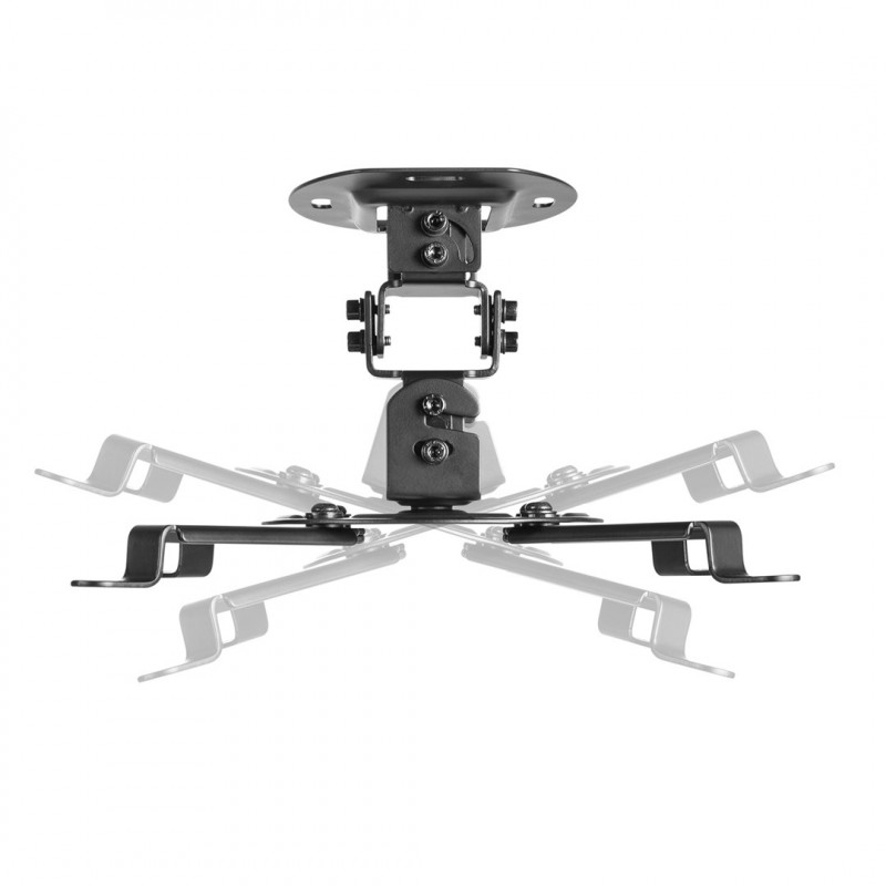 Maclean MC-200 B projektora griestu stiprinājums, 54–320 mm, līdz 13,5 kg, melns