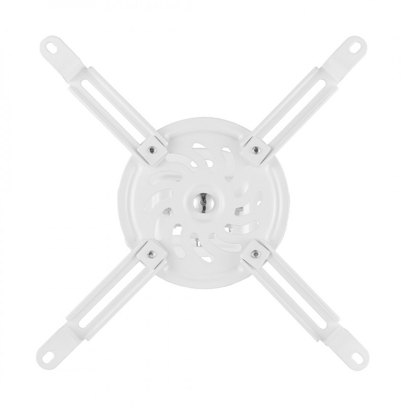 Maclean MC-200 W projektoru griestu stiprinājums, tērauda, 54–320 mm, līdz 13,5 kg, balts