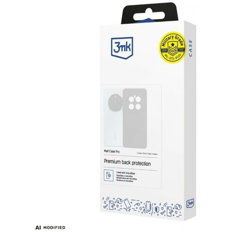 3MK Matt Case Pro Apple iPhone 16e / 17e apvalks, melns