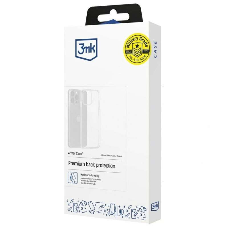 3MK Armor Case vāciņš Apple iPhone 17e / 16e, caurspīdīgs