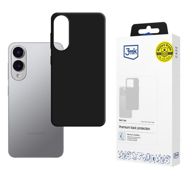 3MK Matt Case telefona apvalks Samsung Galaxy S25 Edge, melns