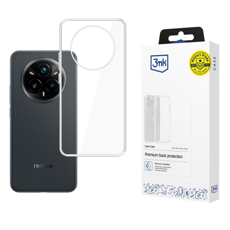 3MK Clear Case telefona apvalks Realme 14 Pro+, caurspīdīgs