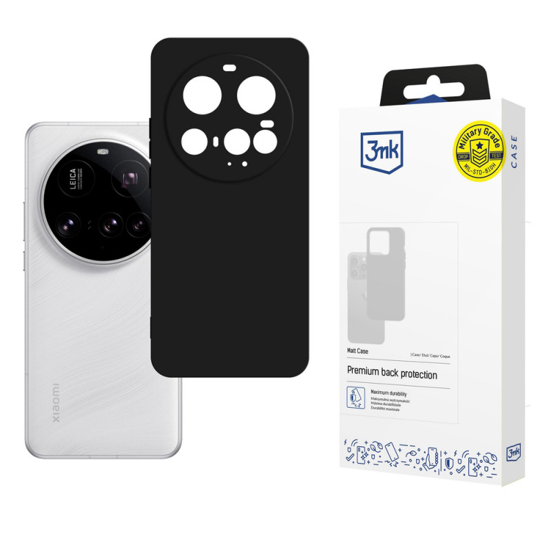 3MK Matt Case tālruņa apvalks Xiaomi 15 Ultra, melns