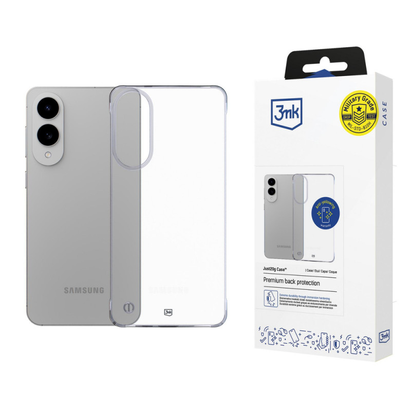 3MK Just20g Clear Case tālruņa apvalks Samsung Galaxy S25 Edge, caurspīdīgs