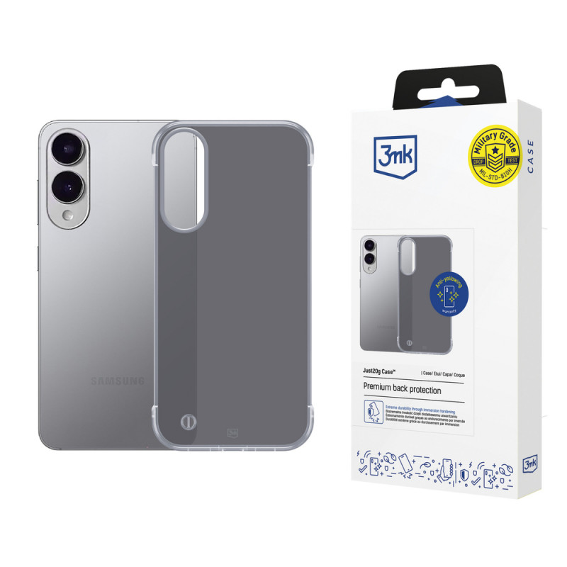 3MK Just20g Matt Case tālruņa apvalks Samsung Galaxy S25 Edge, melns
