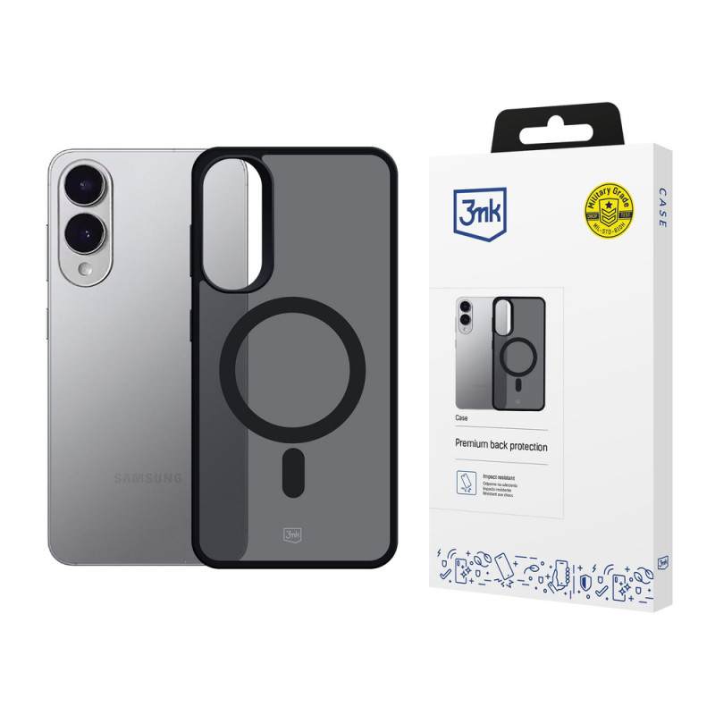3MK Smoke MagCase tālruņa apvalks Samsung Galaxy S25 Edge, melns