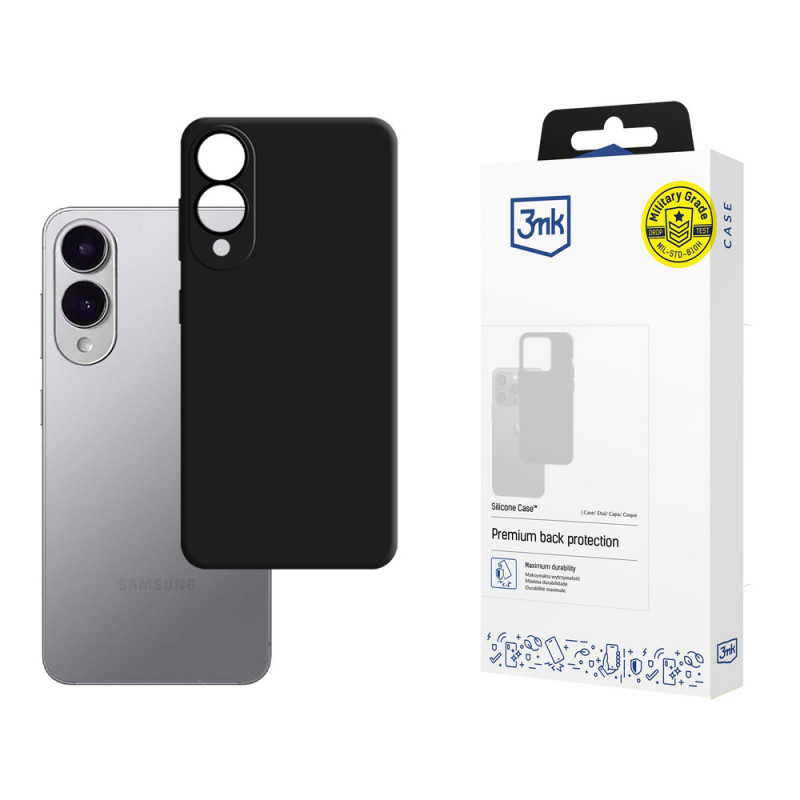3MK silikona vāciņš Samsung Galaxy S25 Edge, melns