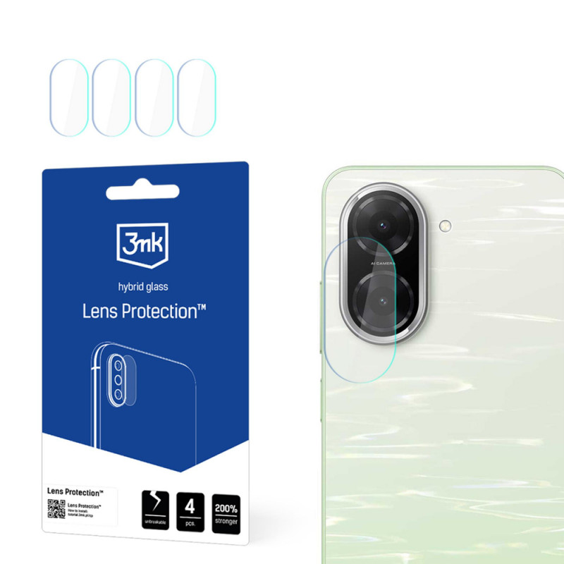 3MK Lens Protection hibrīdstikls kameras objektīvam Xiaomi Redmi A5 4G (4 gab.)