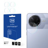 3MK Lens Protection hibrīdstikls kameras objektīvam Xiaomi POCO F7 Pro (4 gab.)