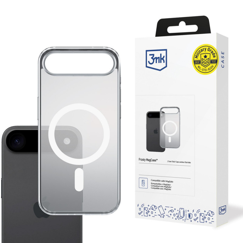 3MK Frosty MagCase apvalks Apple iPhone Air, balts