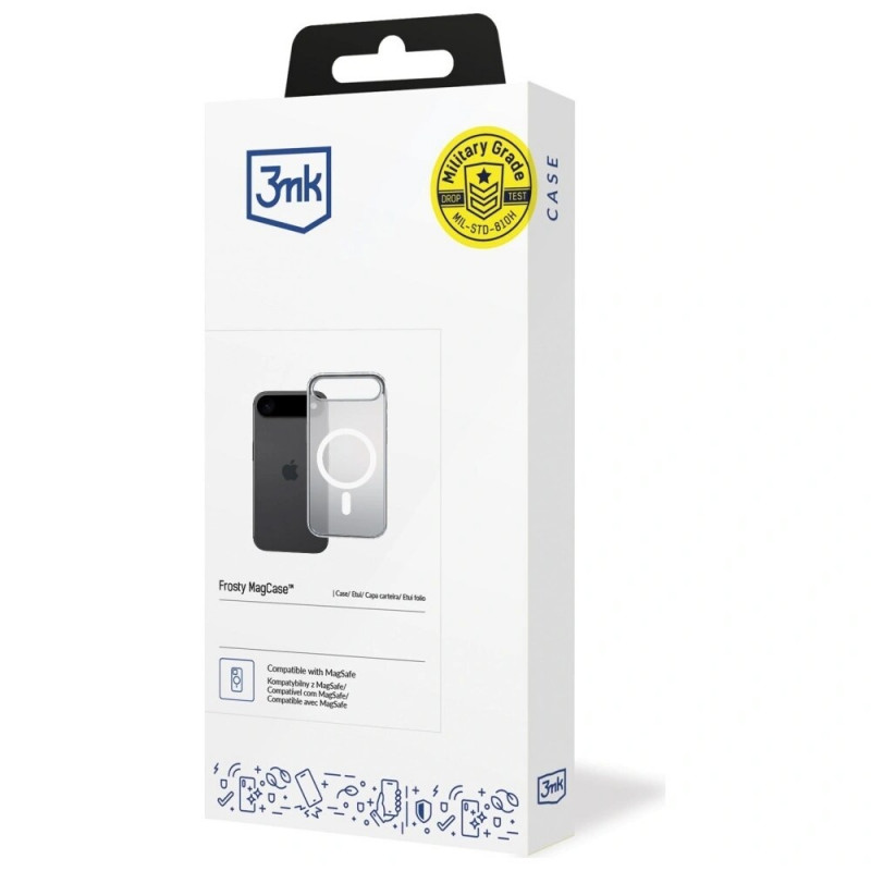 3MK Frosty MagCase apvalks Apple iPhone Air, balts