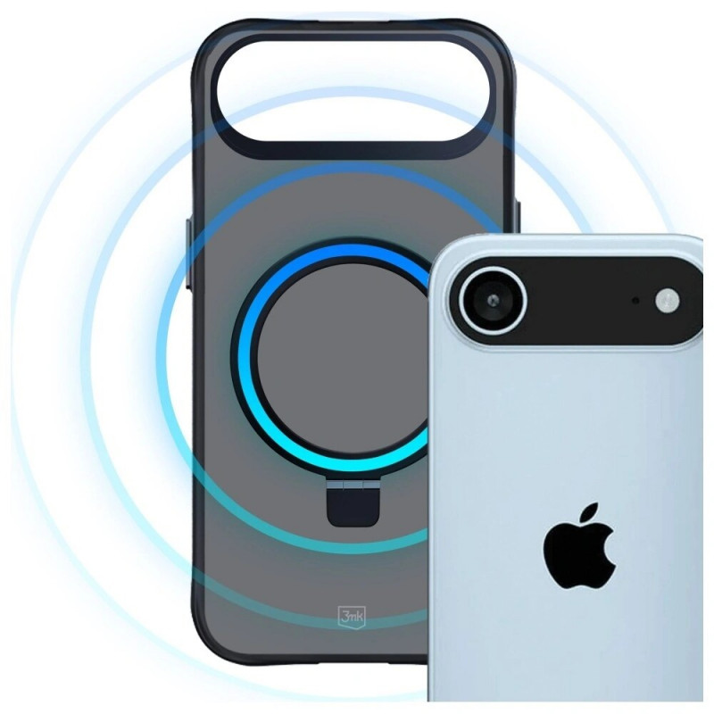 3mk Smoke Case Mag&Stand apvalks Apple iPhone Air, melns