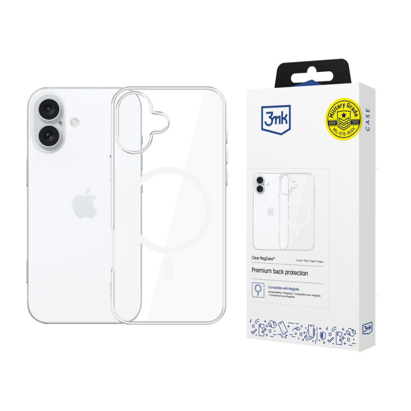 3MK Clear MagCase apvalks Apple iPhone 17, caurspīdīgs