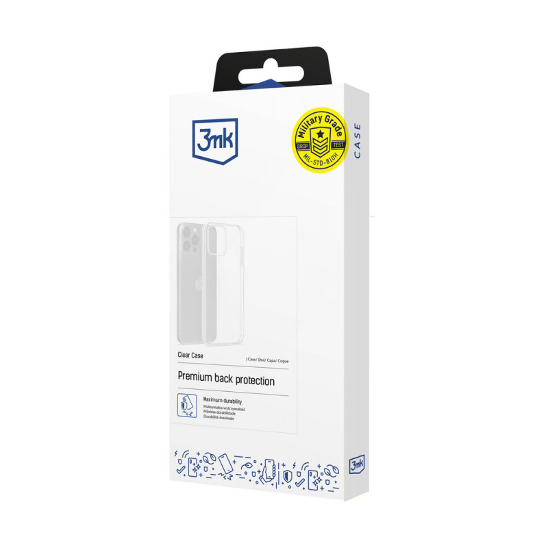 3mk Clear Case aizsargapvalks Apple iPhone 17 Pro / 18 Pro, caurspīdīgs