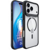 3mk Satin Armor MagCase apvalks Apple iPhone 17 Pro Max, caurspīdīgs melns