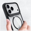 3mk Satin Armor MagCase apvalks Apple iPhone 17 Pro Max, caurspīdīgs melns