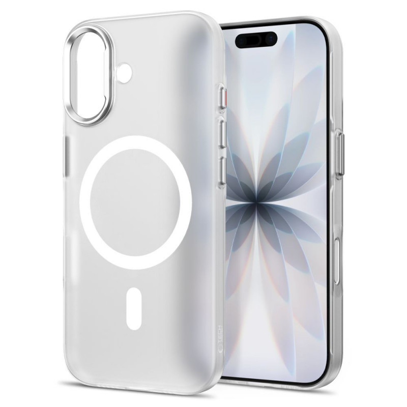 Tech-Protect MagZero MagSafe apvalks Apple iPhone 17, matēti balts