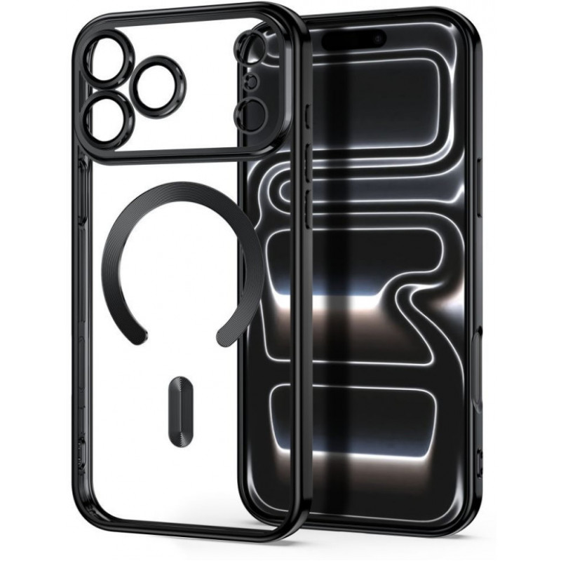 Tech-Protect MagFlex MagSafe apvalks Apple iPhone 17 Pro / 18 Pro, spīdīgi melns