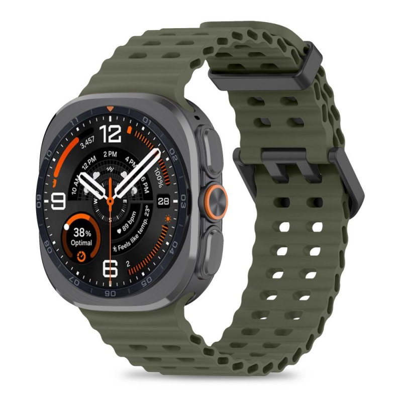 Tech-Protect Iconband Pro pulksteņa siksniņa Samsung Galaxy Watch Ultra 1 / 2 (2024-2026), 47 mm, militāri zaļa