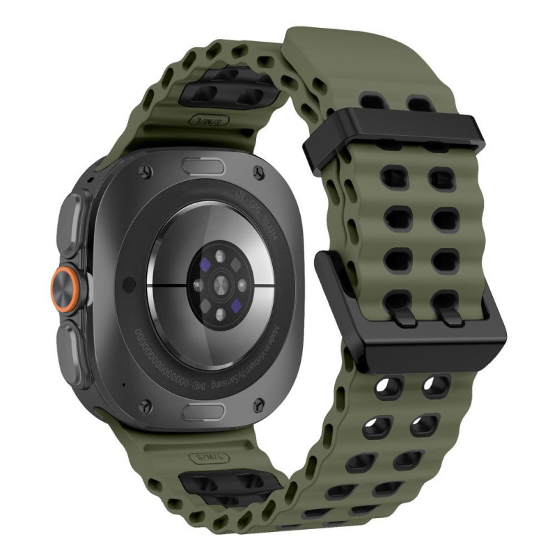 Tech-Protect Iconband Pro pulksteņa siksniņa Samsung Galaxy Watch Ultra 1 / 2 (2024-2026), 47 mm, militāri zaļa un melna
