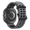 Tech-Protect Iconband Pro pulksteņa siksniņa Samsung Galaxy Watch Ultra 1 / 2 (2024-2026), 47 mm, pelēka un melna