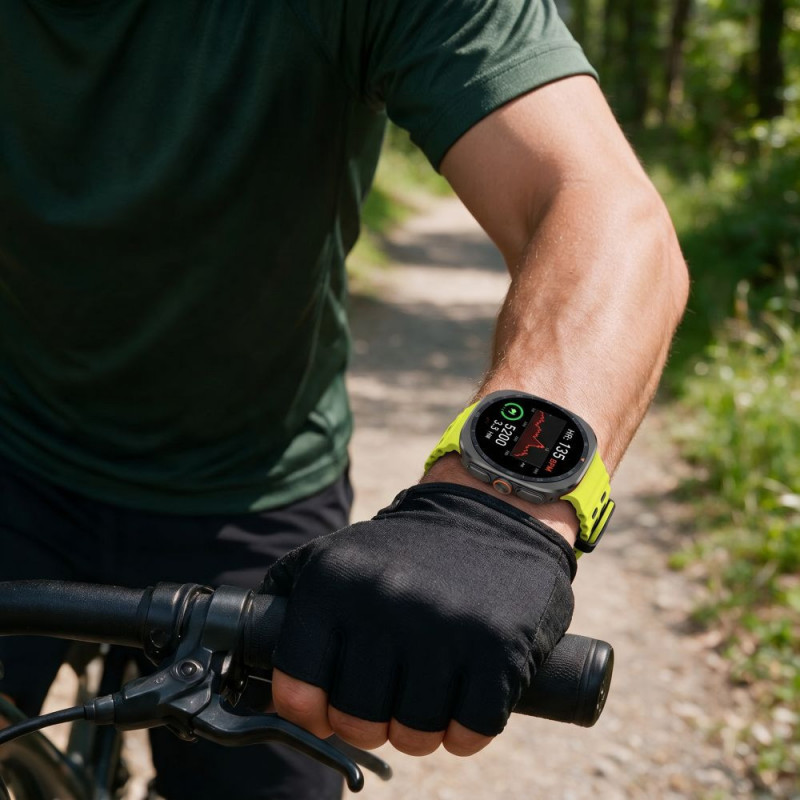 Tech-Protect Iconband Pro pulksteņa siksniņa Samsung Galaxy Watch Ultra 1 / 2 (2024-2026), 47 mm, laima zaļa un melna
