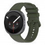 Tech-Protect Silicone Evo pulksteņa siksniņa Samsung Galaxy Watch 8 / 9 / Classic (40 / 44 / 46 mm), militāri zaļa