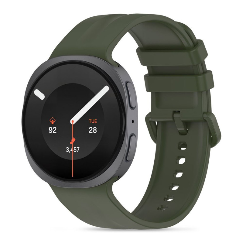 Tech-Protect Silicone Evo pulksteņa siksniņa Samsung Galaxy Watch 8 / 9 / Classic (40 / 44 / 46 mm), militāri zaļa