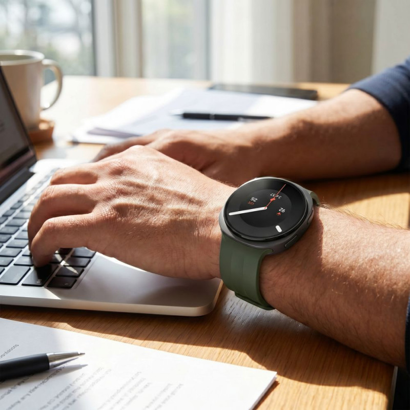 Tech-Protect Silicone Evo pulksteņa siksniņa Samsung Galaxy Watch 8 / 9 / Classic (40 / 44 / 46 mm), militāri zaļa