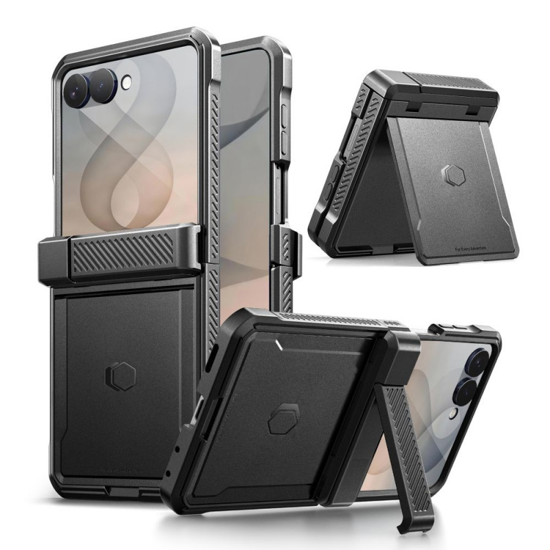 Tech-Protect Kevlar Pro apvalks Samsung Galaxy Z Flip 8, melns