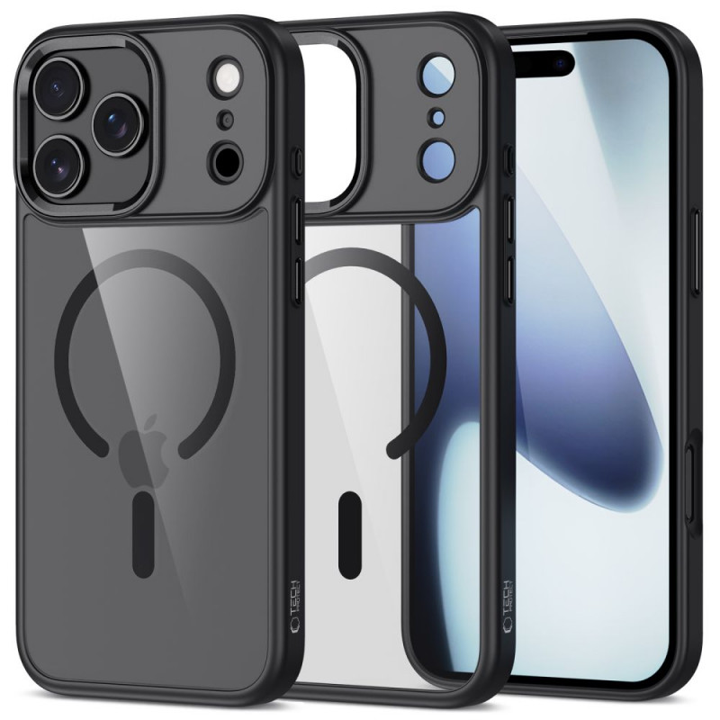 Tech-Protect MagMat MagSafe vāciņš Apple iPhone 17 Pro Max, melns/caurspīdīgs