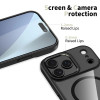 Tech-Protect MagMat MagSafe vāciņš Apple iPhone 17 Pro Max, melns/caurspīdīgs