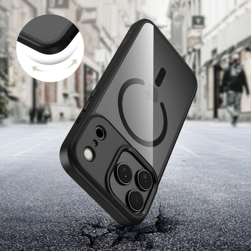 Tech-Protect MagMat MagSafe vāciņš Apple iPhone 17 Pro Max, melns/caurspīdīgs