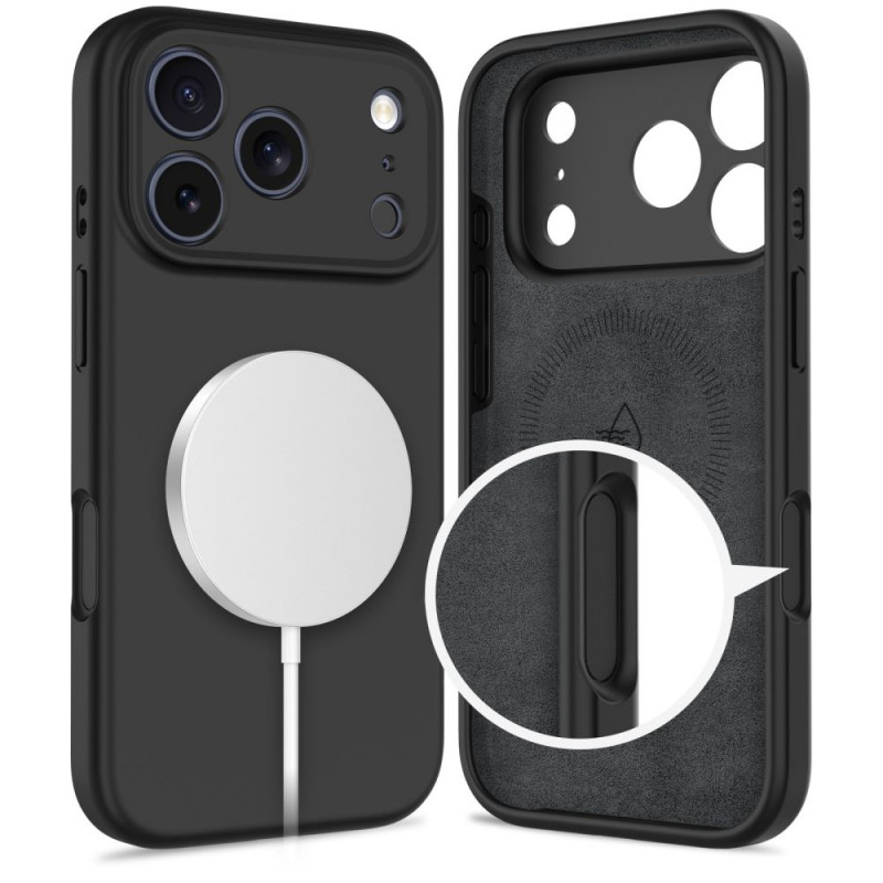 Tech-Protect Silicone MagSafe vāciņš Apple iPhone 17 Pro Max, melns